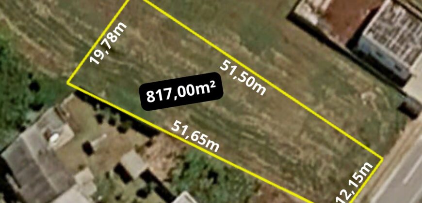 TERRENO COM 817m² DE FRENTE PARA PRAÇA NO VEDERTI III